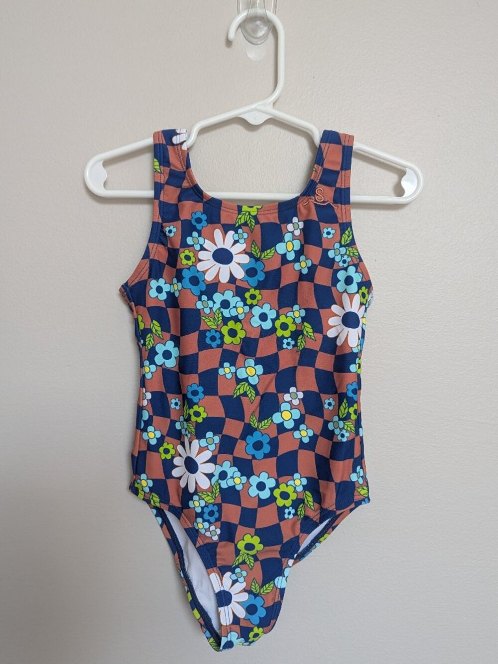 Seaesta Surf Wavy Checks One Piece Swimsuit 3-4T